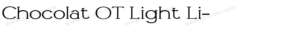 Chocolat OT Light Li字体转换 Chocolat OT Light Li字体转换